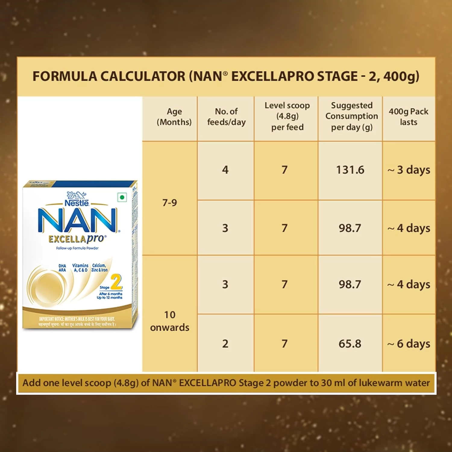 Nestle Nan Excellapro Stage 2 Follow-Up Formula Milk Powder, 400 g-4.webp